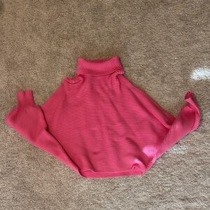 Zara Vibrant Pink Cowl Neck Sweater